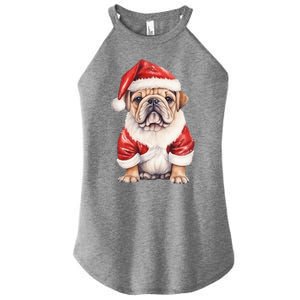 Christmas Pug Dog Cute Holiday Women's Perfect Tri Rocker Tank