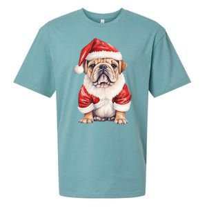 Christmas Pug Dog Cute Holiday Sueded Cloud Jersey T-Shirt