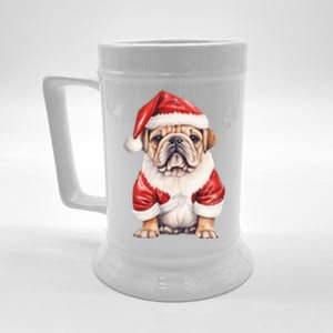 Christmas Pug Dog Cute Holiday Beer Stein