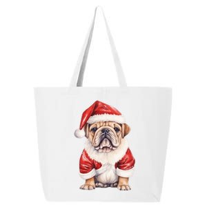 Christmas Pug Dog Cute Holiday 25L Jumbo Tote