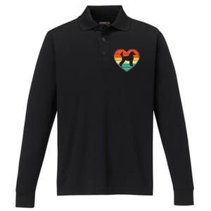 Cute Poodle Dog Lover Valentine's Day Funny Dog Mom Dad Cute Gift Performance Long Sleeve Polo