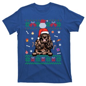 Cute Poodle Dog Ugly Christmas Santa Hat Xmas Gift T-Shirt