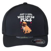 Cute Pug Design Dog Owner Puppy Pug Lover Flexfit Unipanel Trucker Cap