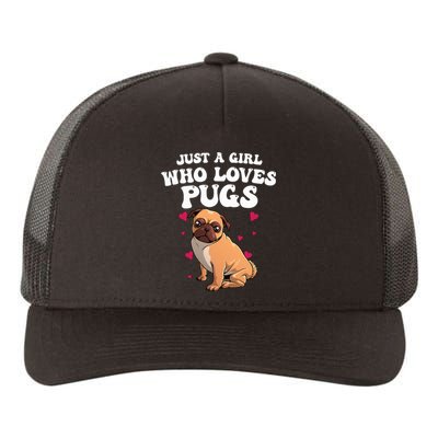 Cute Pug Design Dog Owner Puppy Pug Lover Yupoong Adult 5-Panel Trucker Hat