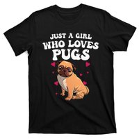 Cute Pug Design Dog Owner Puppy Pug Lover T-Shirt