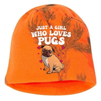 Cute Pug Design Dog Owner Puppy Pug Lover Kati - Camo Knit Beanie