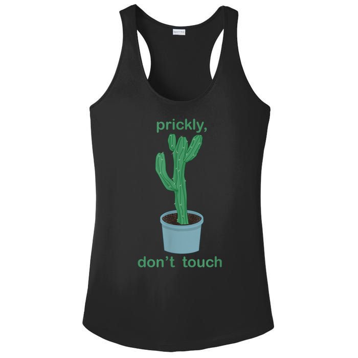 Cactus Prickly Don’T Touch Ladies PosiCharge Competitor Racerback Tank