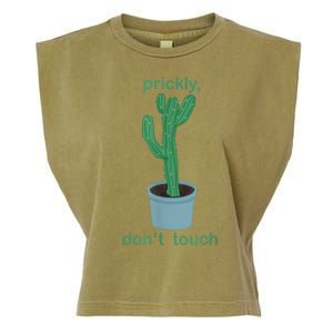 Cactus Prickly Don’T Touch Garment-Dyed Women's Muscle Tee