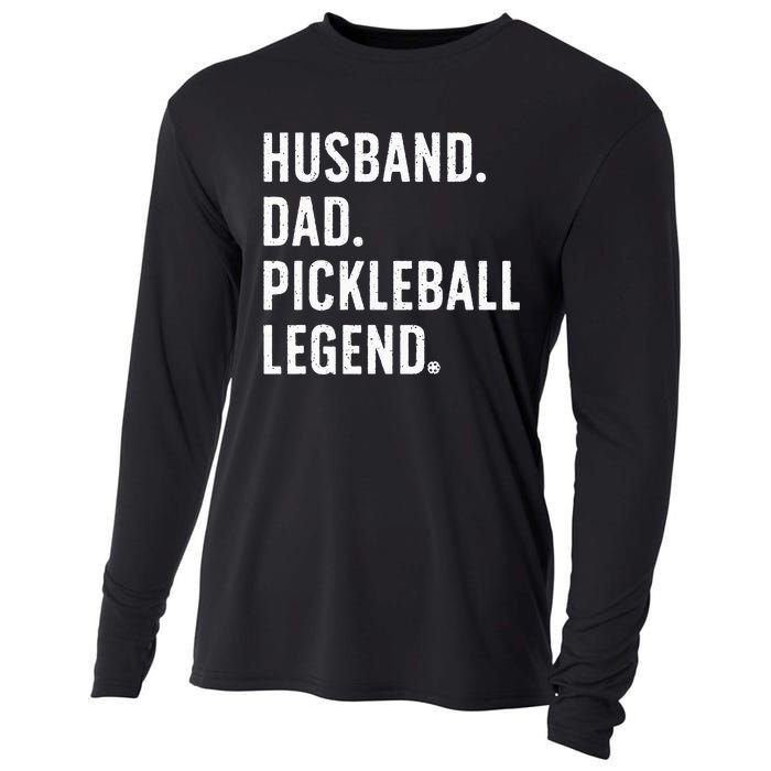 Cool Pickleball Design For Husband Dad Pickleball Player Cooling Performance Long Sleeve Crew