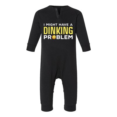 Cool Pickleball Design For Dink Pickleball Player Infant Fleece One Piece