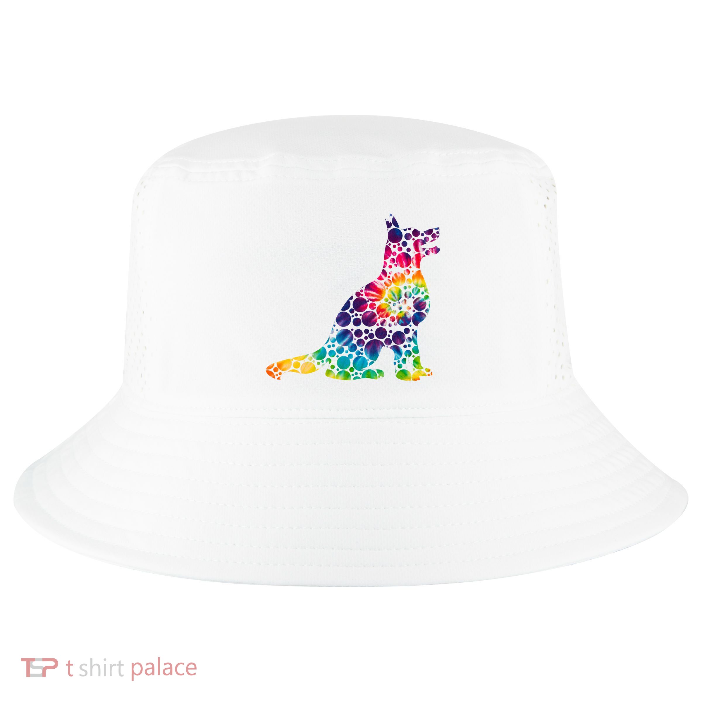 Colorful Polka Dots Dog International Dot Day Cool Comfort Performance Bucket Hat