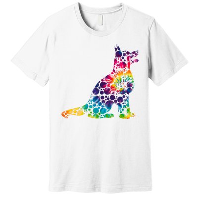 Colorful Polka Dots Dog International Dot Day Premium T-Shirt