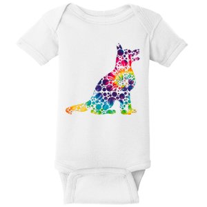 Colorful Polka Dots Dog International Dot Day Baby Bodysuit