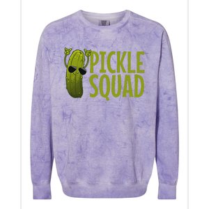 Cute Pickle Design Cucumber Pickle Lover Colorblast Crewneck Sweatshirt