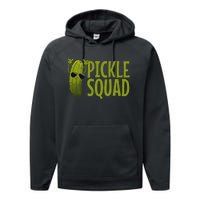 Cute Pickle Design Cucumber Pickle Lover Performance Fleece Hoodie