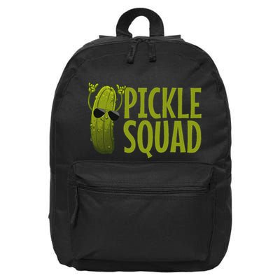 Cute Pickle Design Cucumber Pickle Lover 16 in Basic Backpack