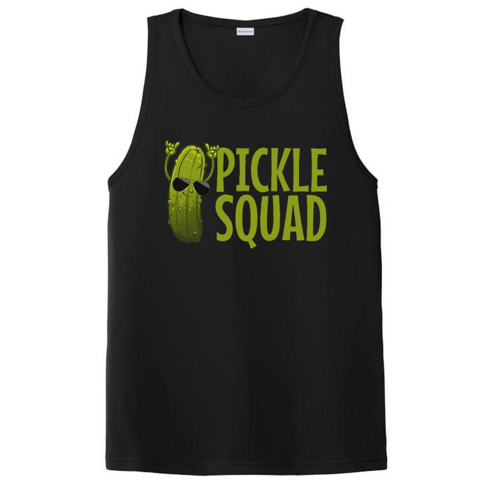 Cute Pickle Design Cucumber Pickle Lover PosiCharge Competitor Tank