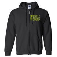 Cute Pickle Design Cucumber Pickle Lover Full Zip Hoodie