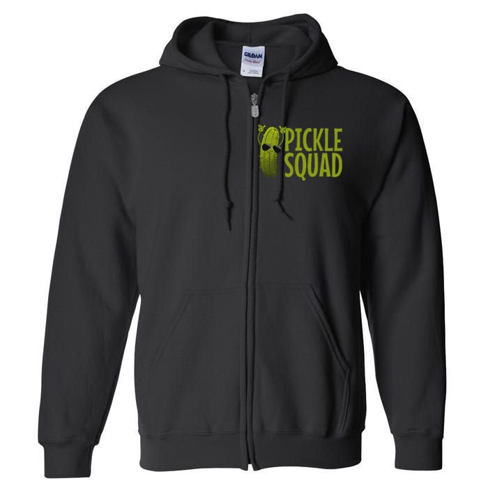 Cute Pickle Design Cucumber Pickle Lover Full Zip Hoodie