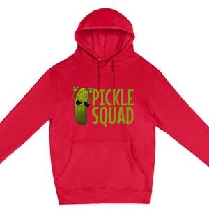 Cute Pickle Design Cucumber Pickle Lover Premium Pullover Hoodie