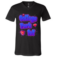 College Park Day Airbrush V-Neck T-Shirt