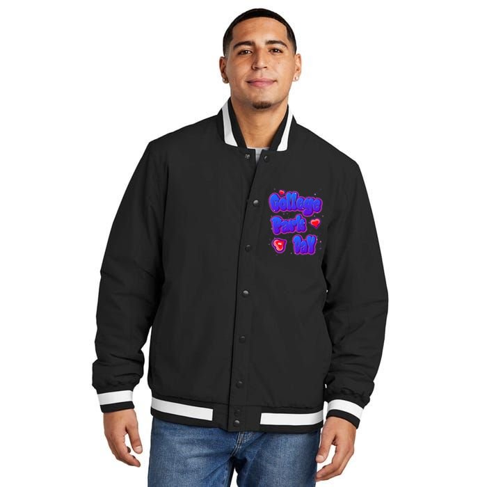 College Park Day Airbrush Insulated Varsity Jacket