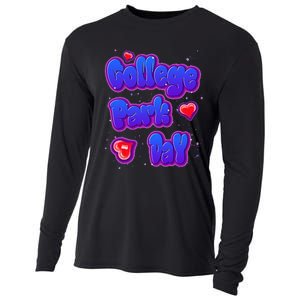 College Park Day Airbrush Cooling Performance Long Sleeve Crew