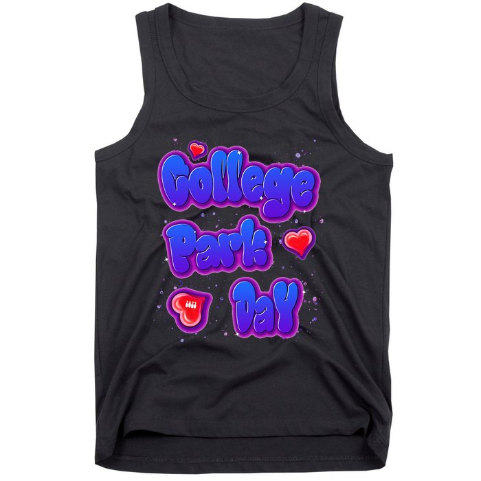 College Park Day Airbrush Tank Top