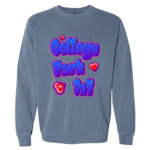 College Park Day Airbrush Garment-Dyed Sweatshirt