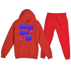 College Park Day Airbrush Premium Hooded Sweatsuit Set