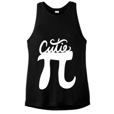 Cutie Pi Day Art Pi Symbol Ladies PosiCharge Tri-Blend Wicking Tank
