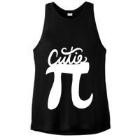 Cutie Pi Day Art Pi Symbol Ladies PosiCharge Tri-Blend Wicking Tank