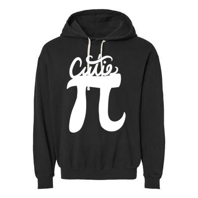 Cutie Pi Day Art Pi Symbol Garment-Dyed Fleece Hoodie