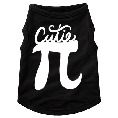 Cutie Pi Day Art Pi Symbol Doggie Tank