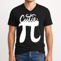 Cutie Pi Day Art Pi Symbol V-Neck T-Shirt