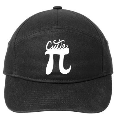 Cutie Pi Day Art Pi Symbol 7-Panel Snapback Hat
