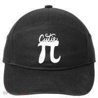 Cutie Pi Day Art Pi Symbol 7-Panel Snapback Hat