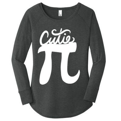 Cutie Pi Day Art Pi Symbol Women's Perfect Tri Tunic Long Sleeve Shirt