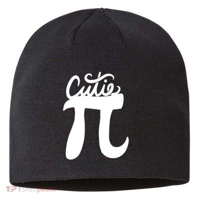 Cutie Pi Day Art Pi Symbol Sustainable Beanie