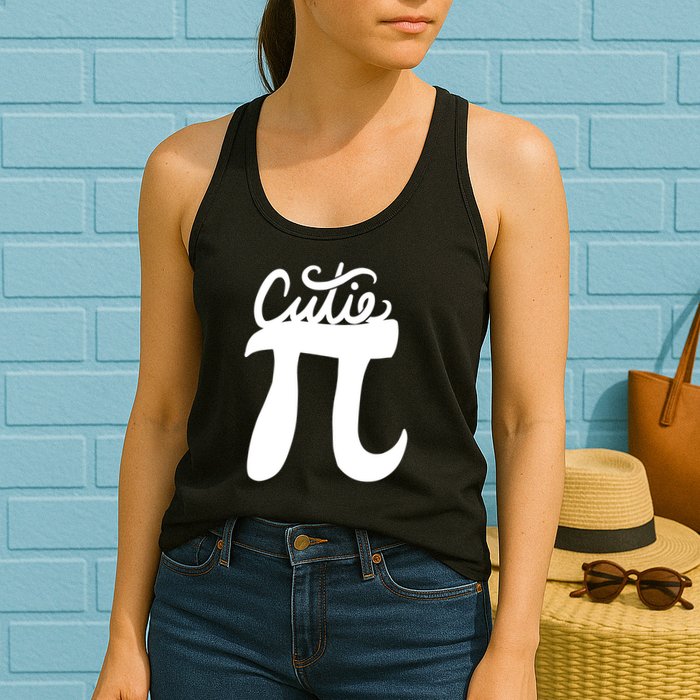 Cutie Pi Day Art Pi Symbol Womens Tank Top