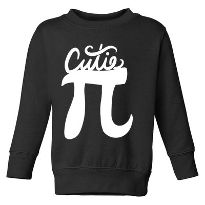 Cutie Pi Day Art Pi Symbol Toddler Sweatshirt