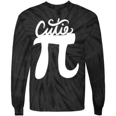 Cutie Pi Day Art Pi Symbol Tie-Dye Long Sleeve Shirt