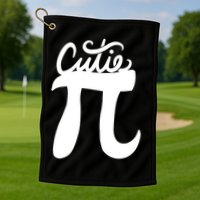 Cutie Pi Day Art Pi Symbol Golf Towel