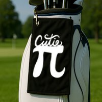Cutie Pi Day Art Pi Symbol Golf Towel