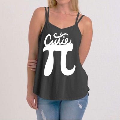Cutie Pi Day Art Pi Symbol Women's Strappy Tank