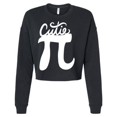 Cutie Pi Day Art Pi Symbol Cropped Pullover Crew