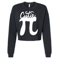 Cutie Pi Day Art Pi Symbol Cropped Pullover Crew