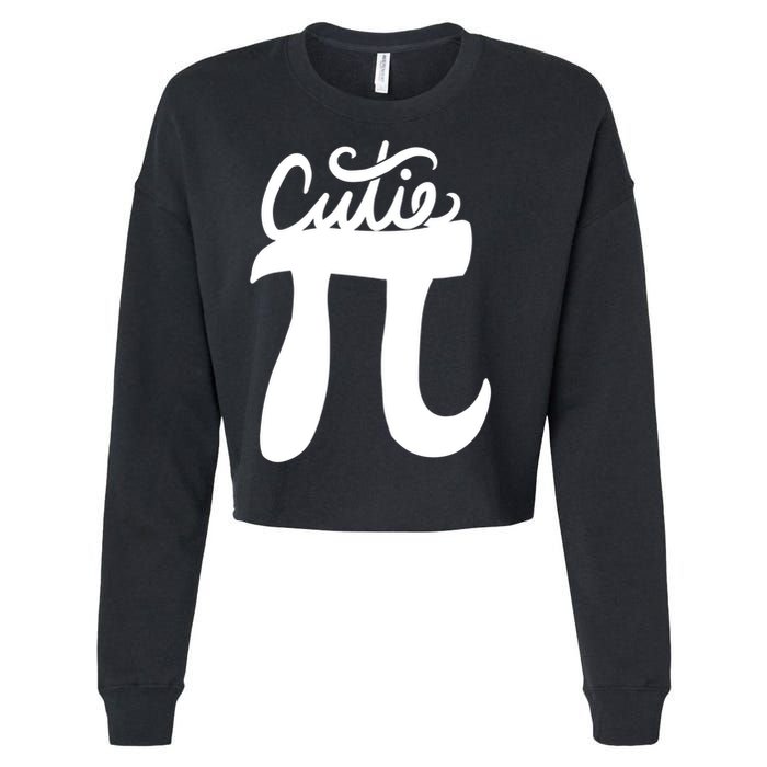 Cutie Pi Day Art Pi Symbol Cropped Pullover Crew