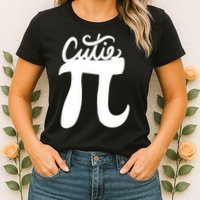Cutie Pi Day Art Pi Symbol Womens T-Shirt