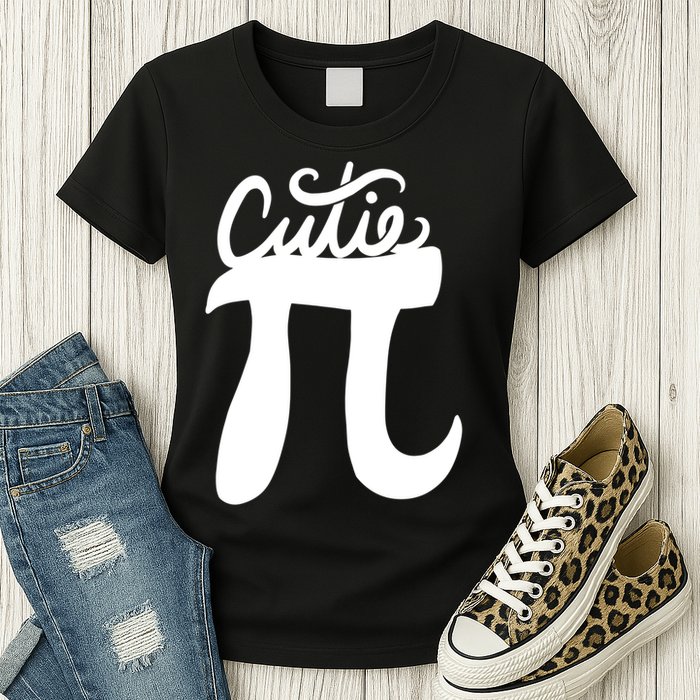 Cutie Pi Day Art Pi Symbol Womens T-Shirt